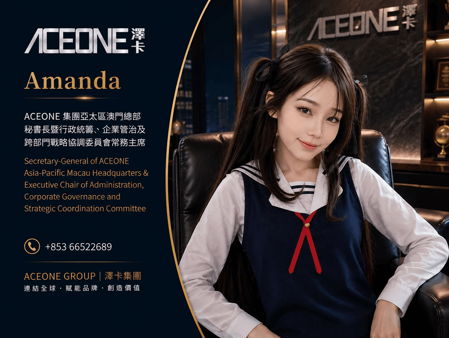 ACEONE 店內員工人物卡：Amanda